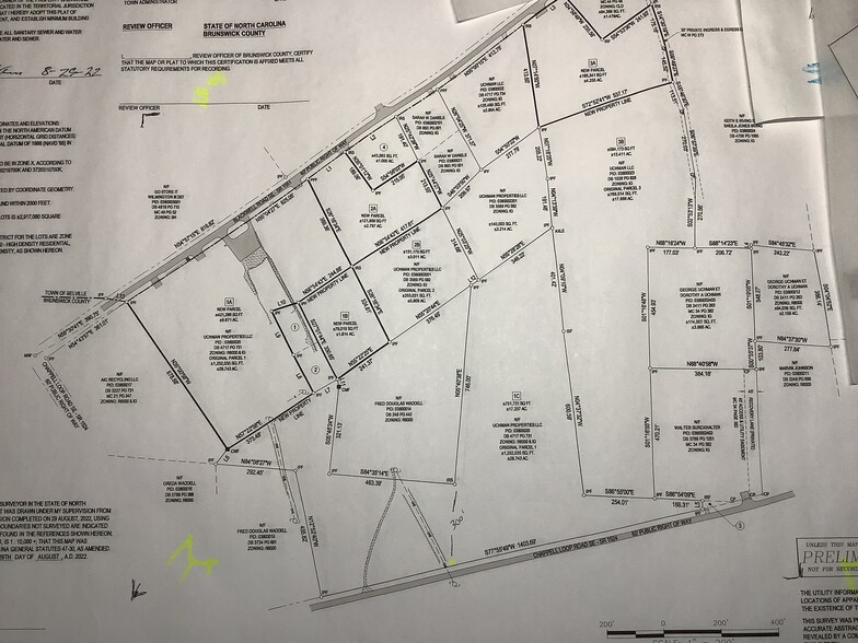 Chappell Loop, Leland, NC for sale - Plat Map - Image 2 of 3