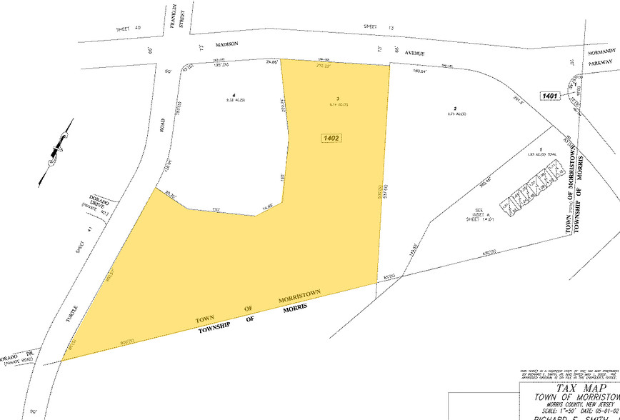 161 Madison Ave, Morristown, NJ for sale - Plat Map - Image 1 of 1