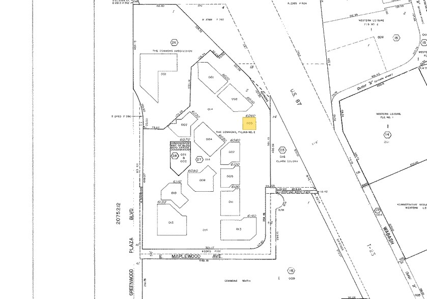 6060 Greenwood Plaza Blvd, Englewood, CO for sale - Plat Map - Image 1 of 1