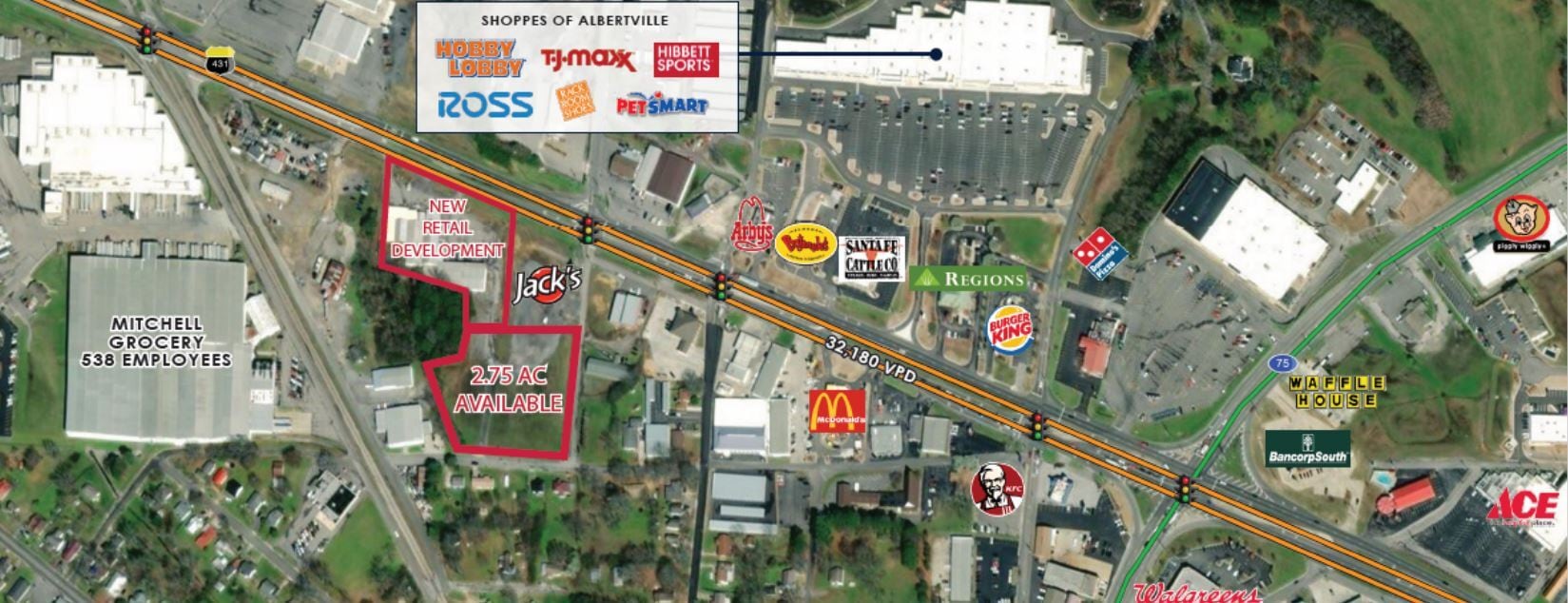 Highway 431 & Mathis Mill Road, Albertville, AL 35950