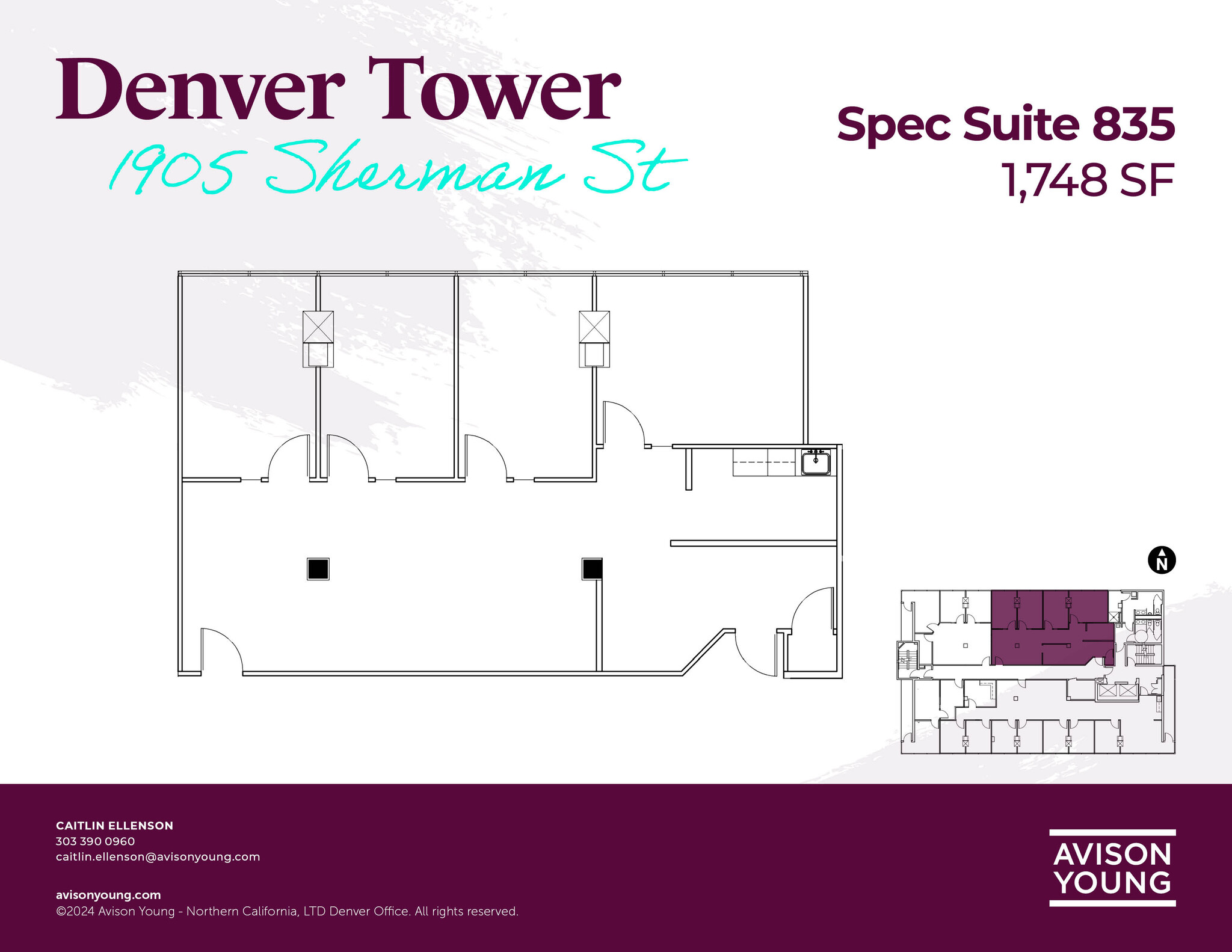 1905 Sherman St, Denver, CO for lease Floor Plan- Image 1 of 2