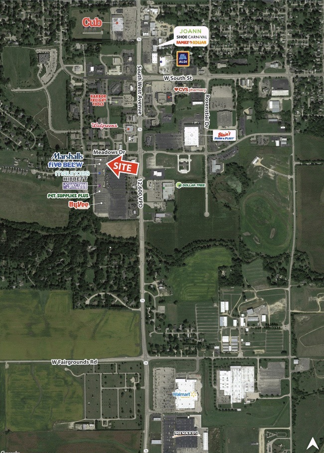 1810-1880 S West Ave, Freeport, IL for lease Aerial- Image 1 of 11