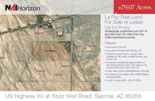 US Highway 60 at Stutz Well Road, La Paz Land - Solar Farm