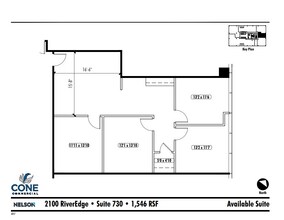 2100 Riveredge Pky NW, Atlanta, GA for lease Floor Plan- Image 1 of 2