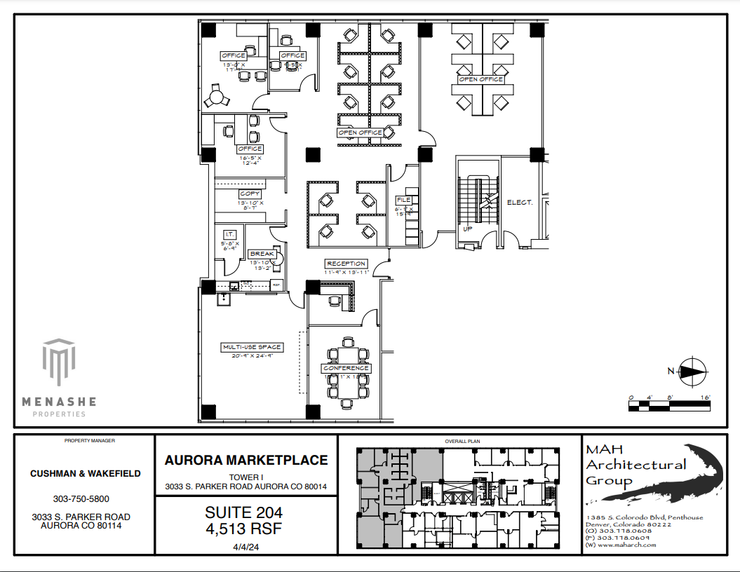 3025 S Parker Rd, Aurora, CO for lease Floor Plan- Image 1 of 1