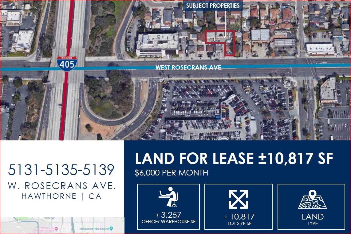 5131 W Rosecrans Ave, Hawthorne, CA for lease Aerial- Image 1 of 2