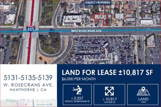 5131 W Rosecrans Ave, Hawthorne, CA - aerial  map view