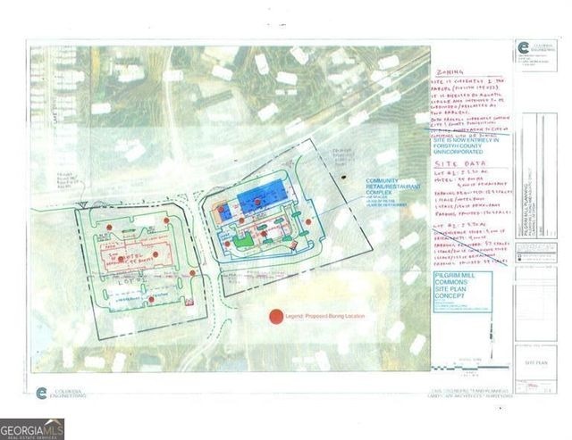 0 Pilgrim MIll Rd, Cumming, GA for sale - Site Plan - Image 2 of 3