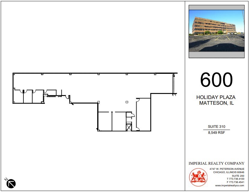 600 Holiday Plaza & 5101 Lincoln Highway Dr, Matteson, IL for lease Floor Plan- Image 1 of 4