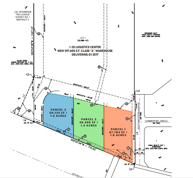 I-35 & Southwestern Ave, New Braunfels, TX for sale - Plat Map - Image 2 of 2