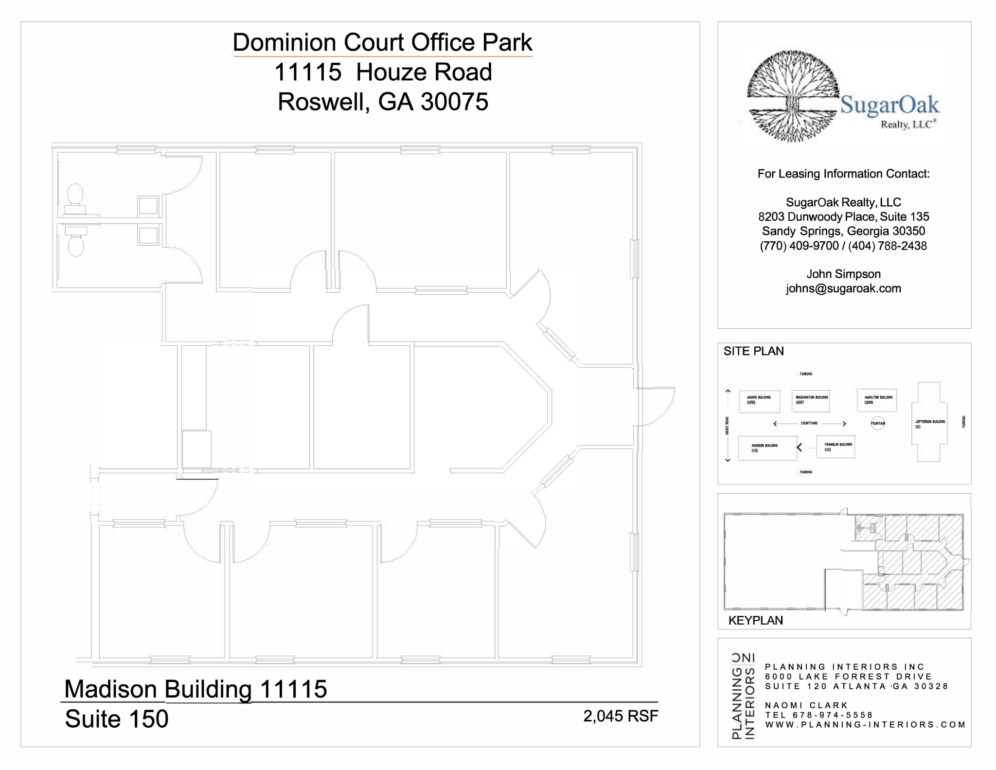11099 Houze Rd, Roswell, GA for lease Site Plan- Image 1 of 5