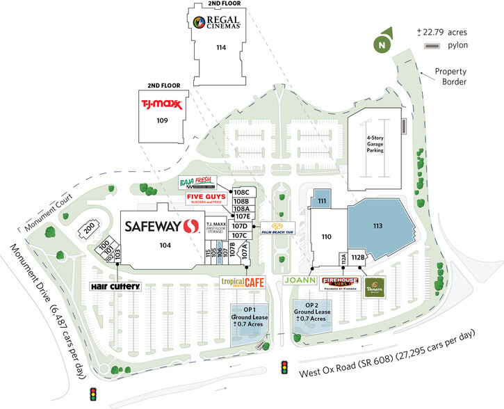 12100-12220 W Fairfax Towne Center, Fairfax, VA for lease - Site Plan - Image 2 of 13