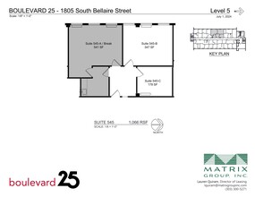 1805 S Bellaire St, Denver, CO for lease Site Plan- Image 1 of 2