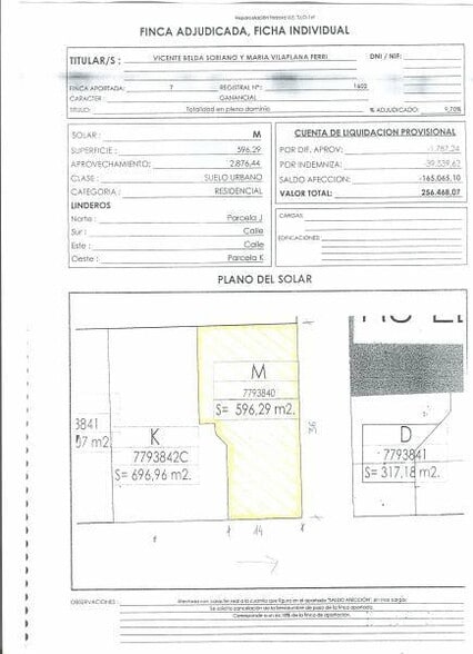 Echegaray-Coromines, Ontinyent, el Llombo, València, Valencia for lease - Site Plan - Image 1 of 2