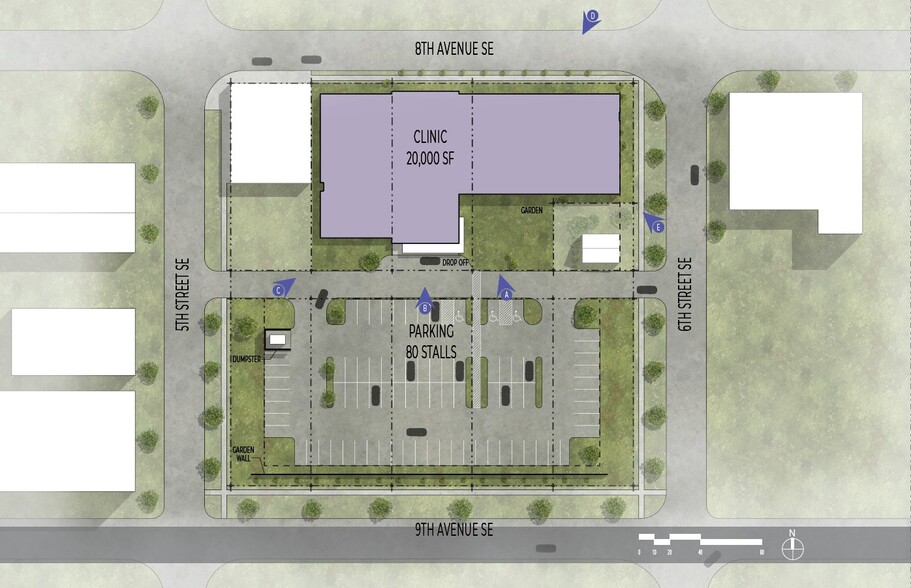 515 8th Ave SE, Cedar Rapids, IA for lease - Site Plan - Image 3 of 4