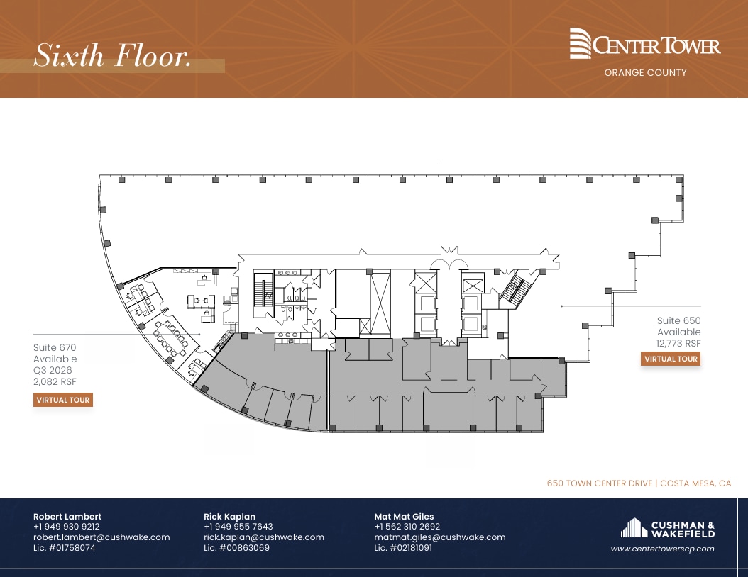 650 Town Center Dr, Costa Mesa, CA for lease Floor Plan- Image 1 of 1
