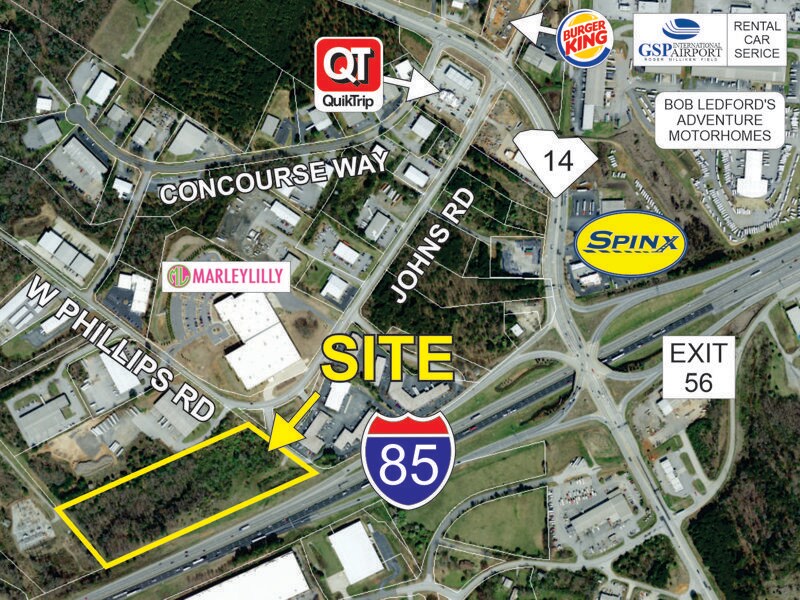 W Phillips Rd, Greer, SC for sale Aerial- Image 1 of 1