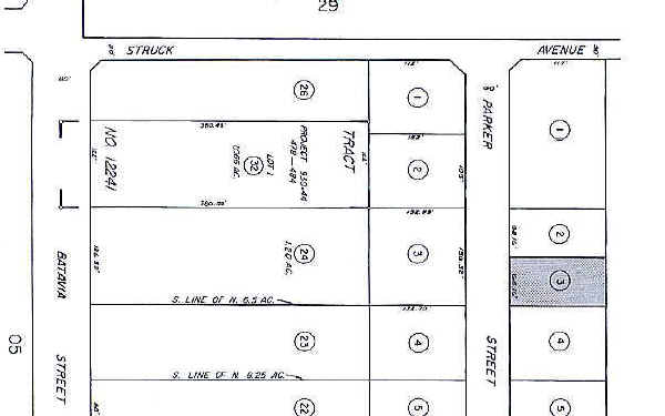 1051 N Parker St, Orange, CA for lease - Plat Map - Image 2 of 3