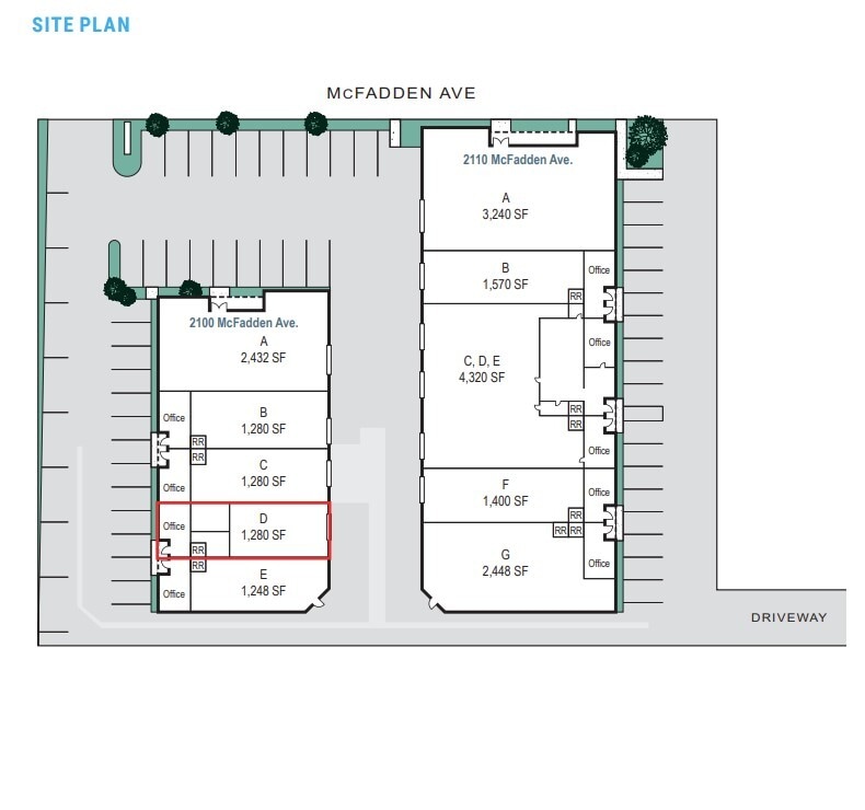 2100 E McFadden Ave, Santa Ana, CA for lease Floor Plan- Image 1 of 1