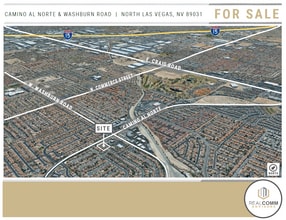 Washburn Rd, North Las Vegas, NV - AERIAL  map view