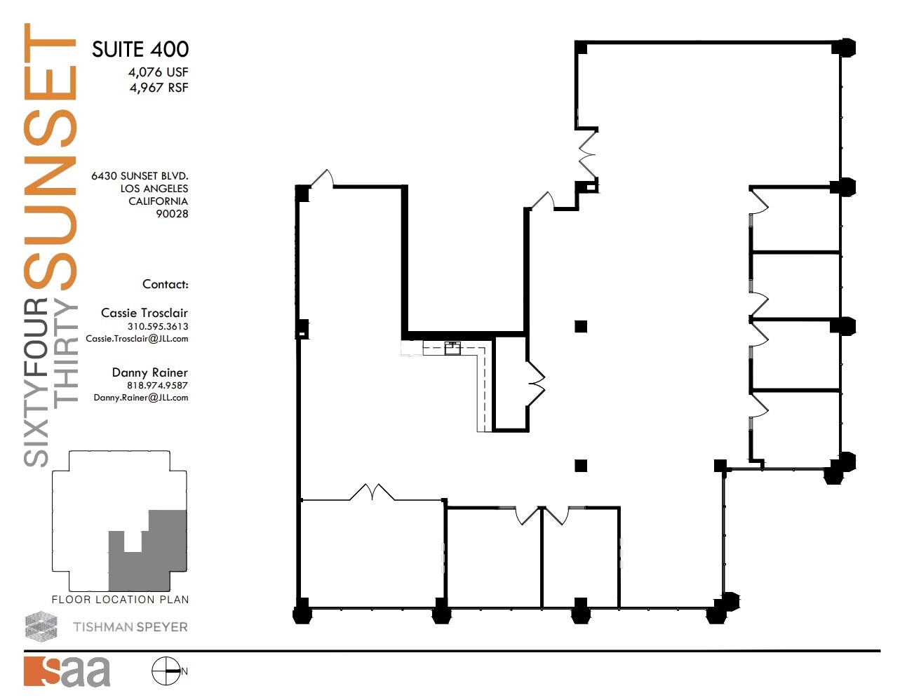 6430 W Sunset Blvd, Los Angeles, CA for lease Floor Plan- Image 1 of 1