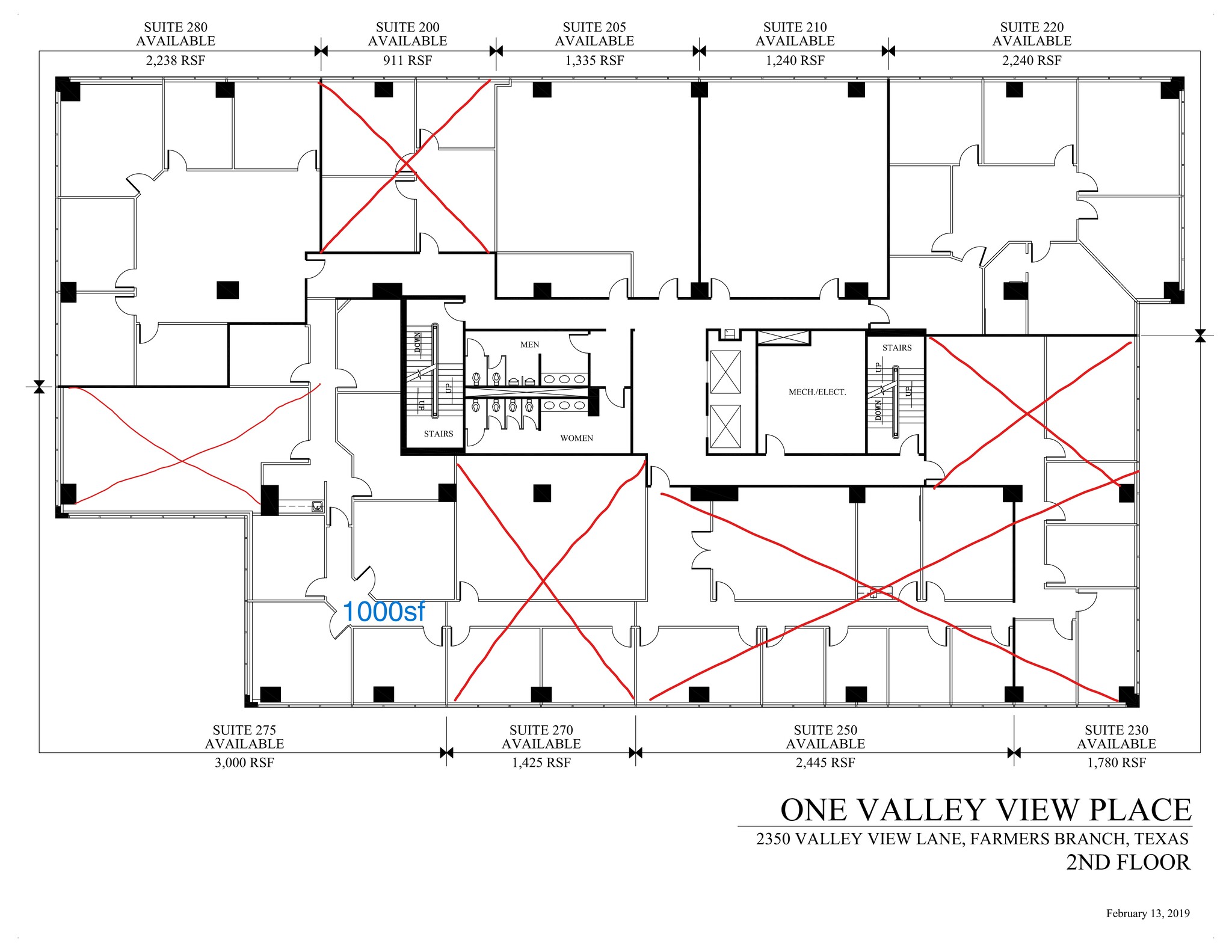 2350 Valley View Ln, Dallas, TX for lease Site Plan- Image 1 of 1