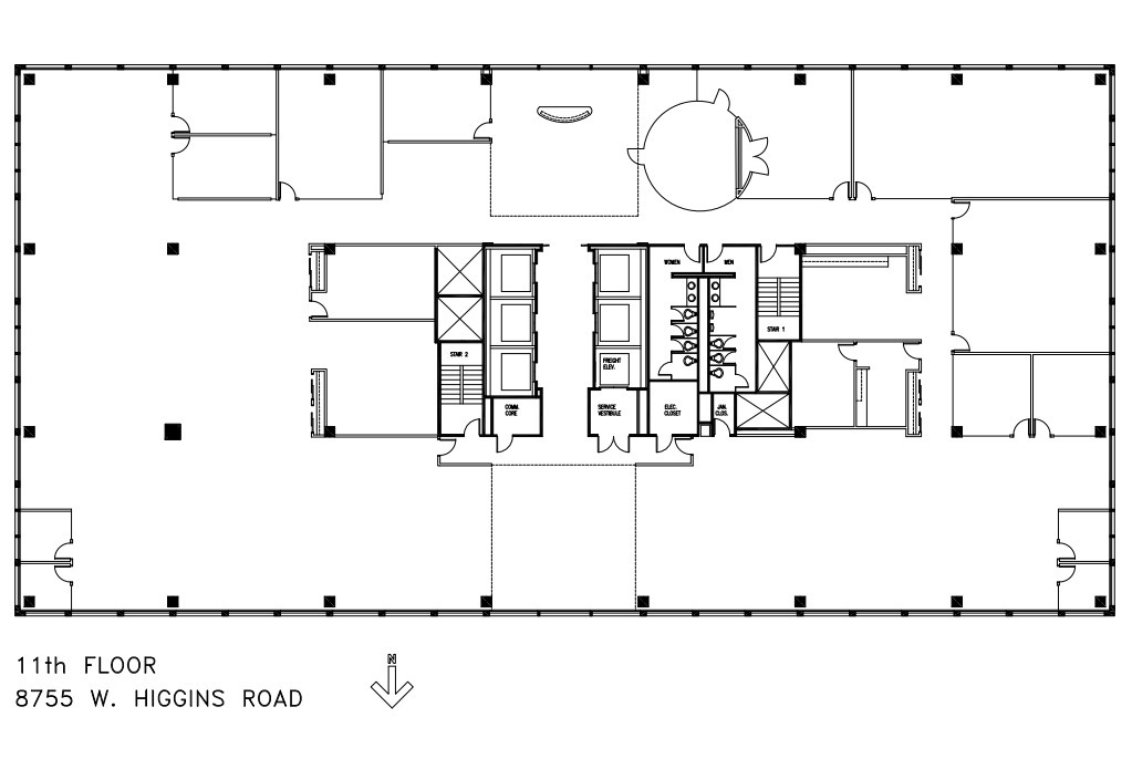 8725 W Higgins Rd, Chicago, IL for lease Floor Plan- Image 1 of 1