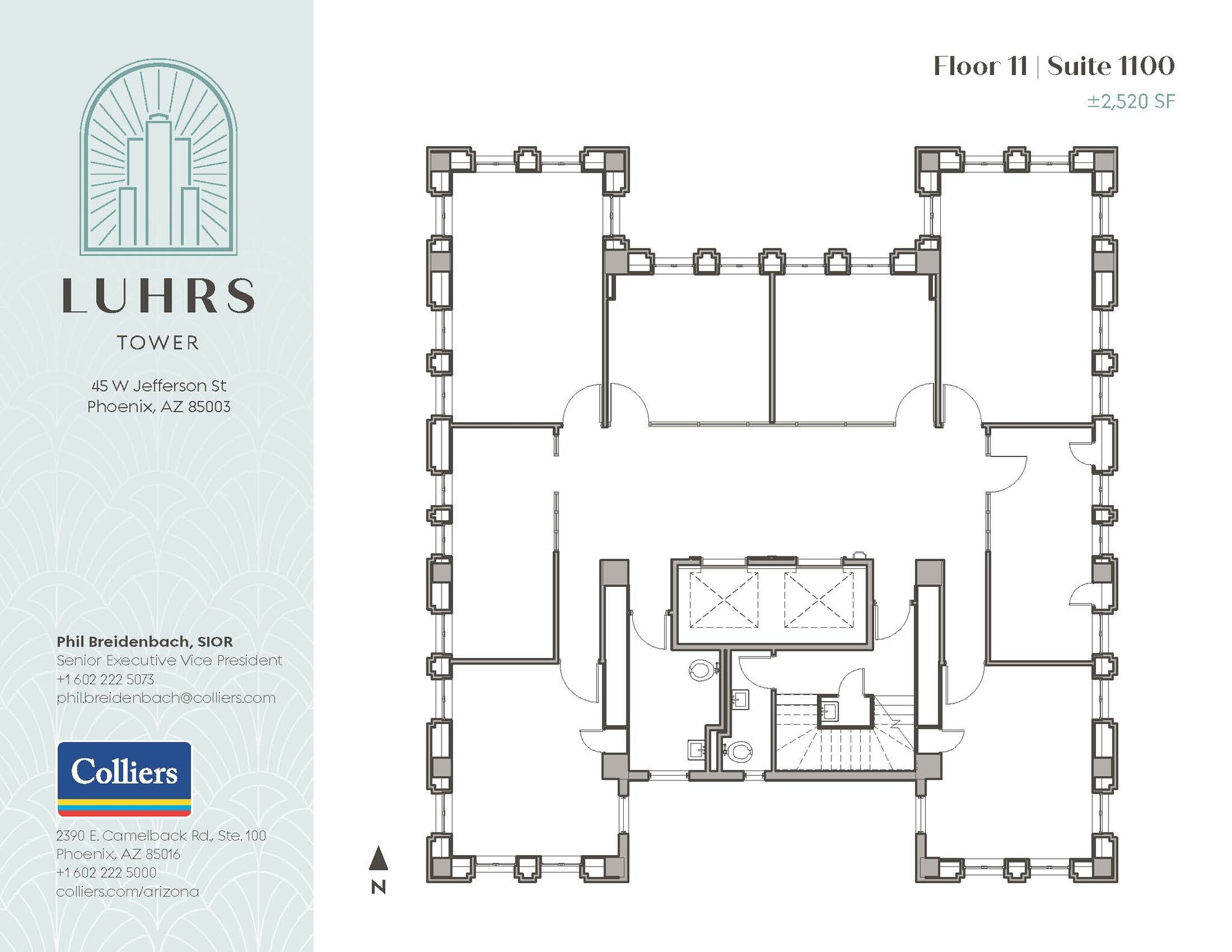45 W Jefferson St, Phoenix, AZ for lease Floor Plan- Image 1 of 1