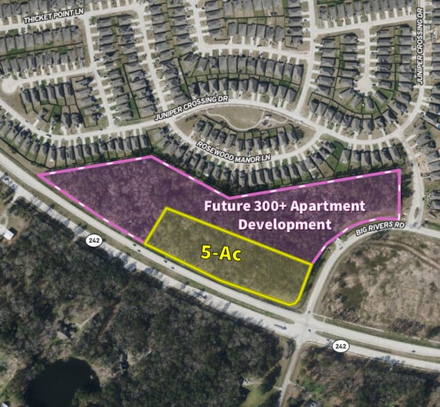 5-Ac NWC Hwy 242 & Big Rivers Dr, New Caney, TX for sale - Building Photo - Image 3 of 8