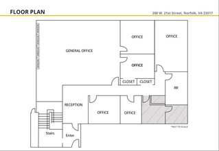 200 W 21st St, Norfolk, VA for lease Floor Plan- Image 1 of 1