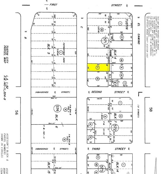 175 S C St, Tustin, CA for lease - Plat Map - Image 3 of 4