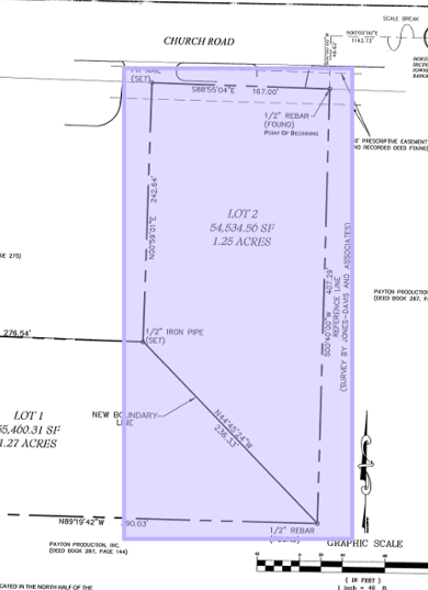 Church Rd & Hwy 51, Southaven, MS for sale Plat Map- Image 1 of 4