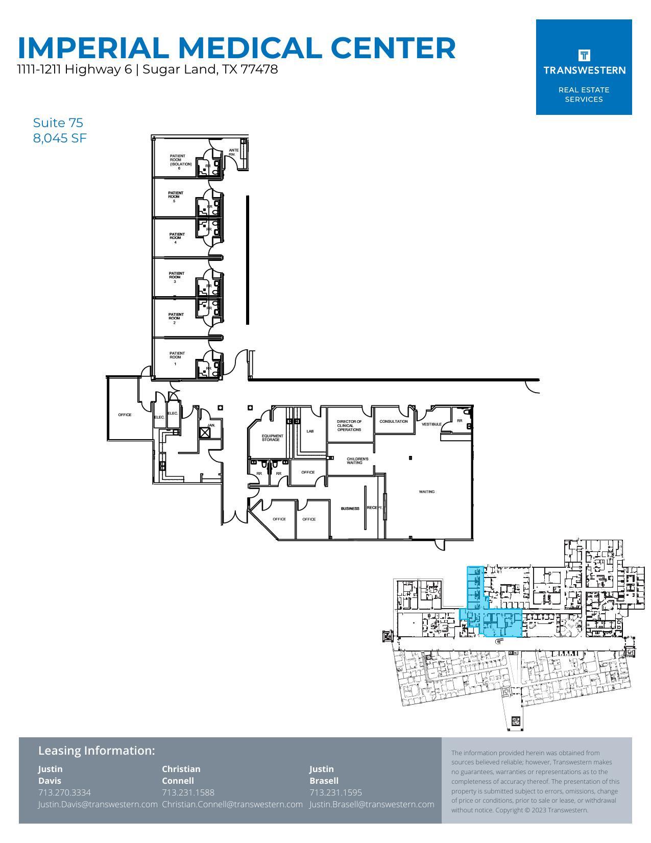 1111-1211 Highway 6, Sugar Land, TX for lease Floor Plan- Image 1 of 1