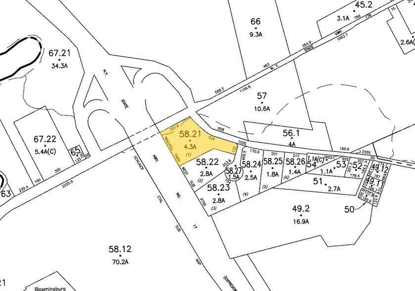 1 Goshen Tpke, Bloomingburg, NY for sale - Plat Map - Image 1 of 1