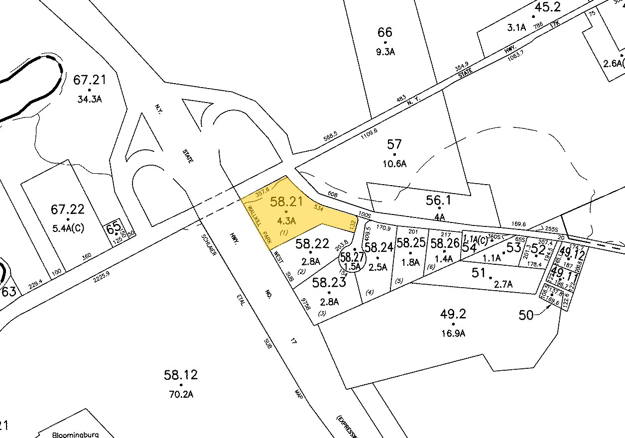 1 Goshen Tpke, Bloomingburg, NY for sale Plat Map- Image 1 of 1