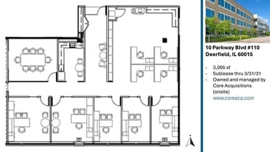 10 Parkway Blvd N, Deerfield, IL for lease Site Plan- Image 1 of 11