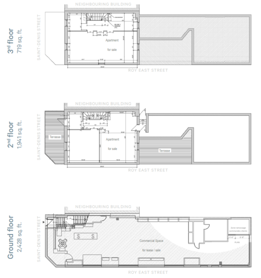 3782 Rue Saint-Denis, Montréal, QC for lease Floor Plan- Image 1 of 1