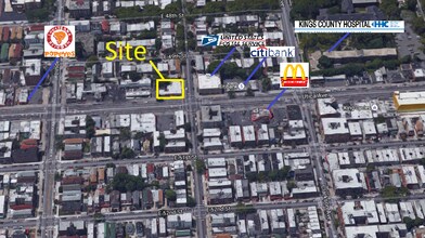 746 Utica Ave, Brooklyn, NY - AERIAL map view