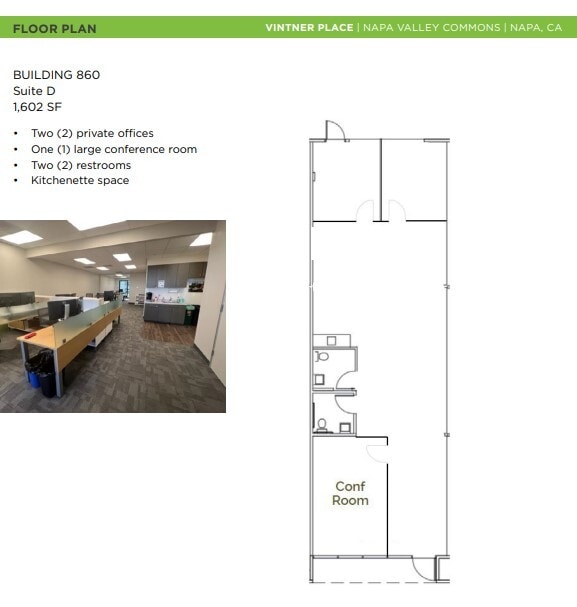 860-870 Napa Valley Corporate Way, Napa, CA for lease Floor Plan- Image 1 of 1