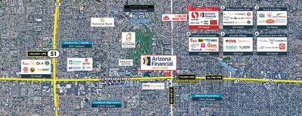 3178 E Camelback Rd, Phoenix, AZ - AERIAL  map view - Image1