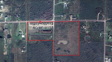 2400 County Road 595 rd, Angleton, TX - aerial  map view