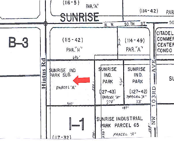 4880 N Hiatus Rd, Sunrise, FL for lease - Plat Map - Image 2 of 19