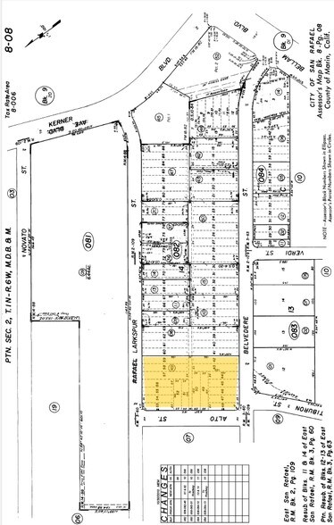 91 Larkspur St, San Rafael, CA for sale - Plat Map - Image 1 of 1