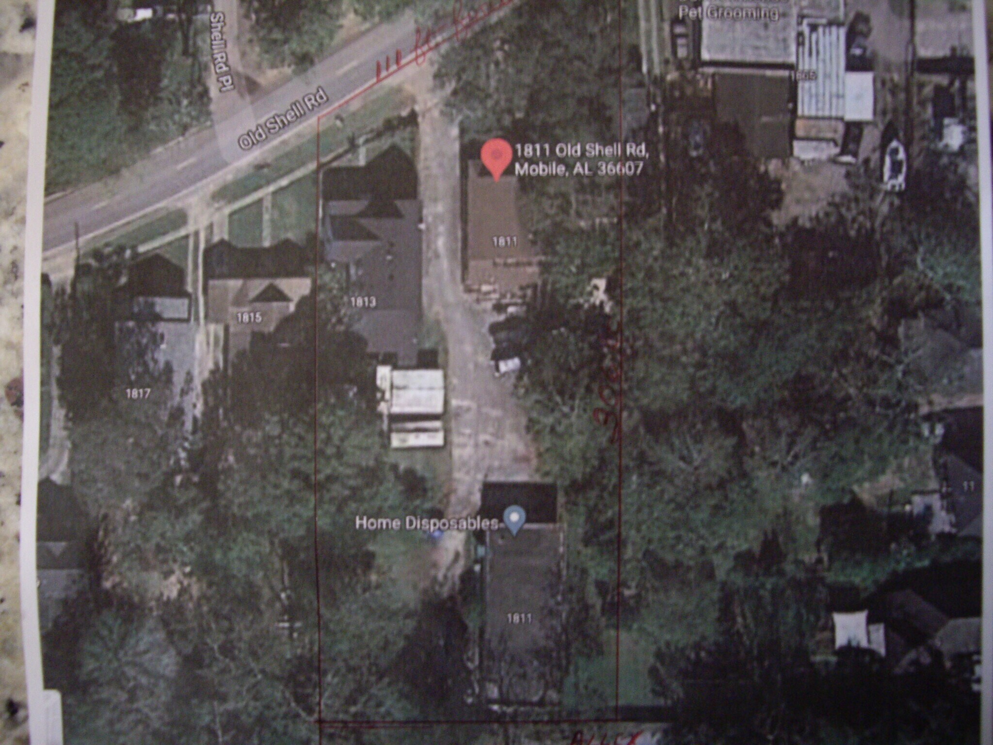 1811 Old Shell Rd, Mobile, AL for sale Site Plan- Image 1 of 1