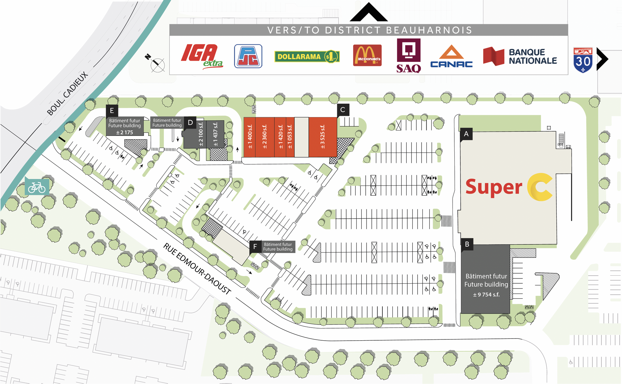 300-420 Rue Edmour-Daoust, Beauharnois, QC for lease Site Plan- Image 1 of 1