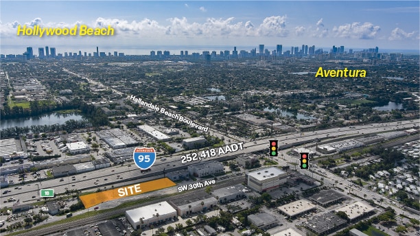 2550 SW 30th Ave, Hallandale Beach, FL for lease - Aerial - Image 3 of 3