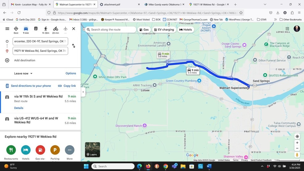 19215 & 19271 W Wekiwa Rd, Sand Springs, OK for sale - Building Photo - Image 2 of 12