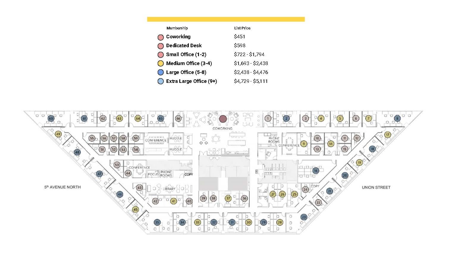 414 Union St, Nashville, TN for lease Floor Plan- Image 1 of 8