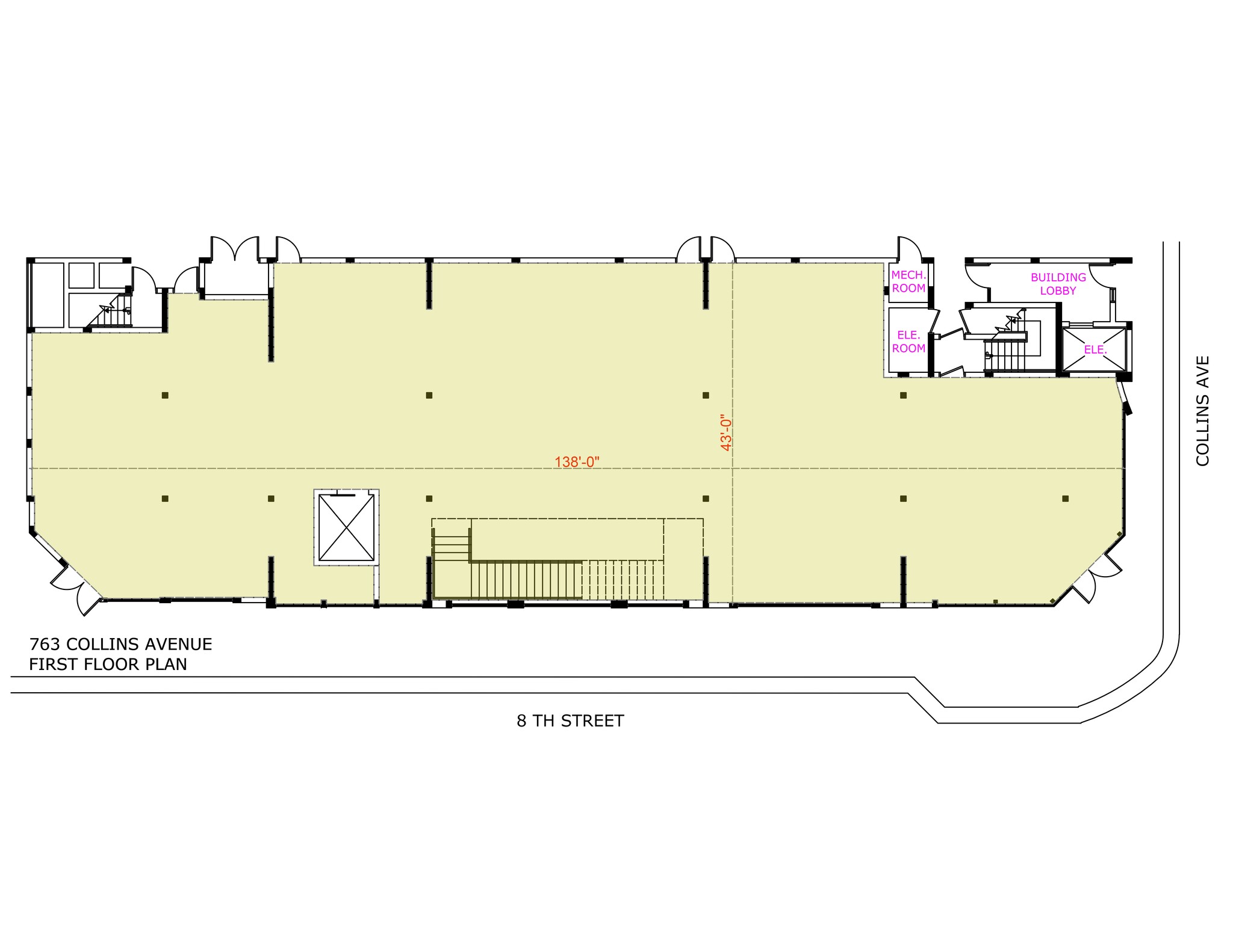 763 Collins Ave, Miami Beach, FL for lease Site Plan- Image 1 of 4