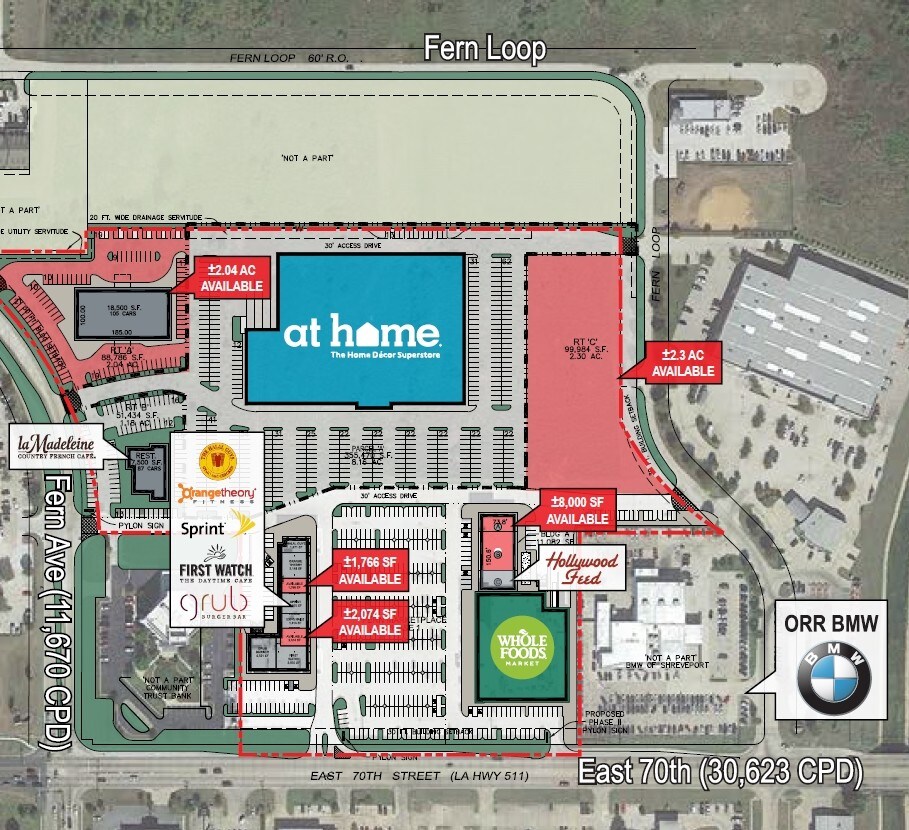 Fern Marketplace @ E 70th St, Shreveport, LA 71106 - Fern AVE | LoopNet.com